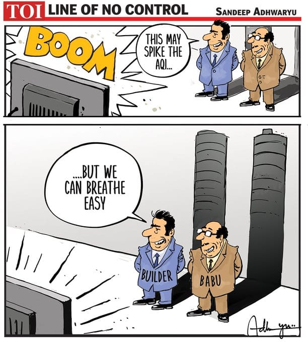 Sandeep Adhwaryu | Twitter @CartoonistSan | Times of India