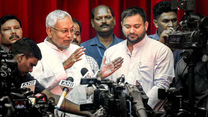 Bihar CM Nitish Kumar and Deputy CM Tejashvi Yadav | PTI