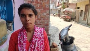 Kajal Kanojia, 20, survived the accident as she could climb down a rope. Her burnt hands took weeks to heal. | Sonal Matharu, ThePrint