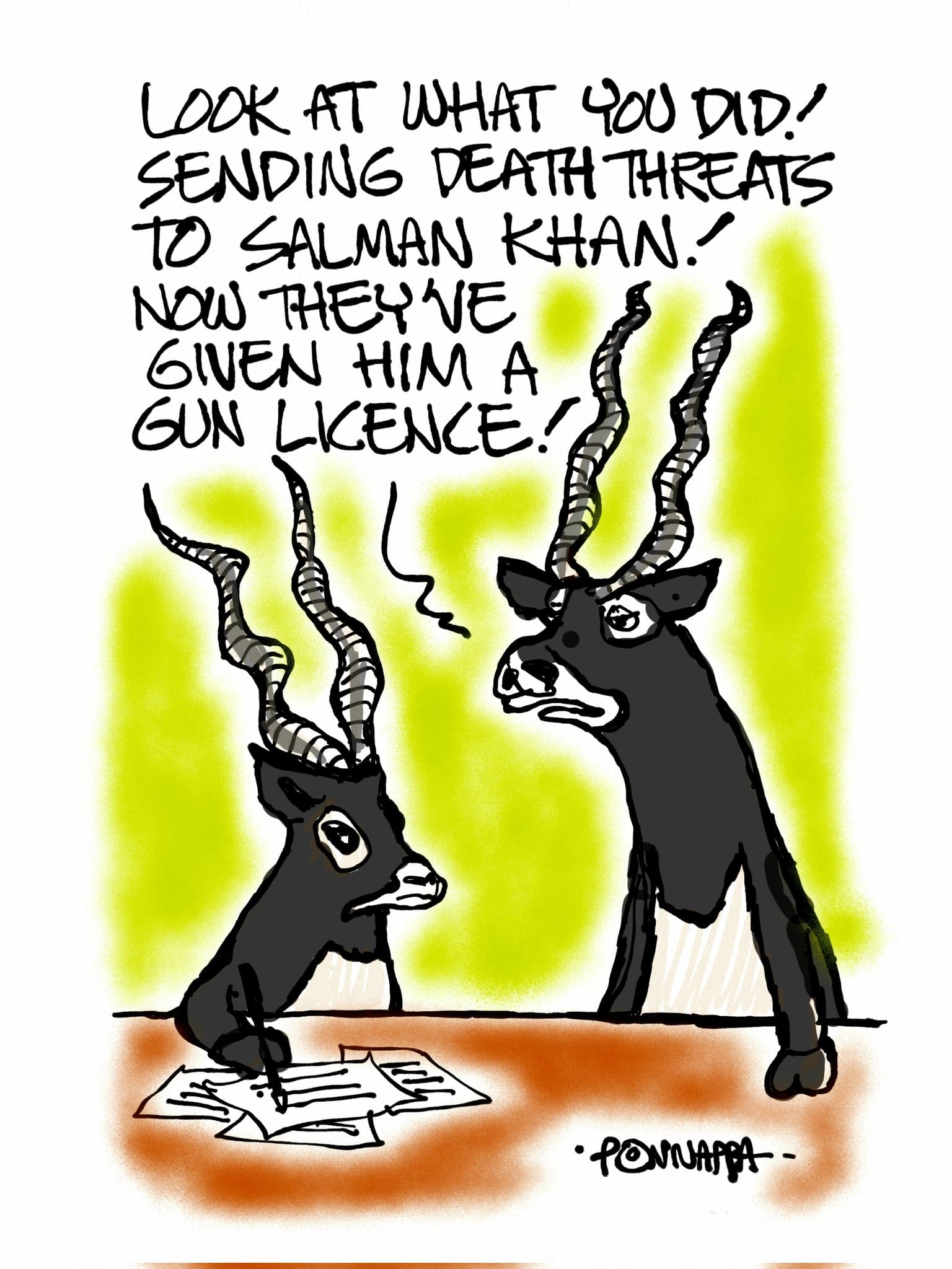 Nala Ponnappa | Twitter/@PonnappaCartoon