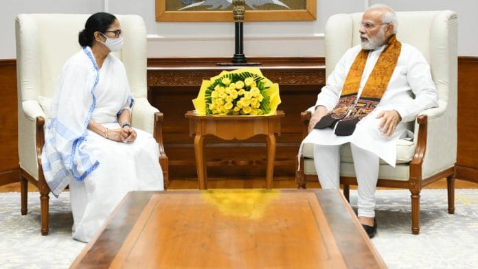 West Bengal CM Mamata Banerjee met PM Narendra Modi in New Delhi during her visit to the national capital last week | Twitter | @PMOIndia