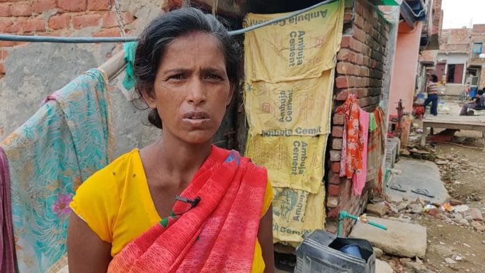 Mira Devi, mother of 20-year-old Nisha, who died in the Mundka fire | Sonal Matharu | ThePrint