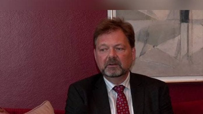 File photo of Philipp Ackermann, the German Ambassador to India | Twitter @ANI