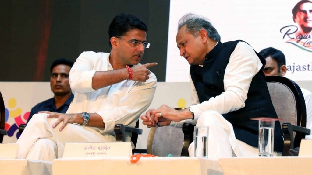 Congress MLA Sachin Pilot and Rajasthan CM Ashok Gehlot | ANI file photo