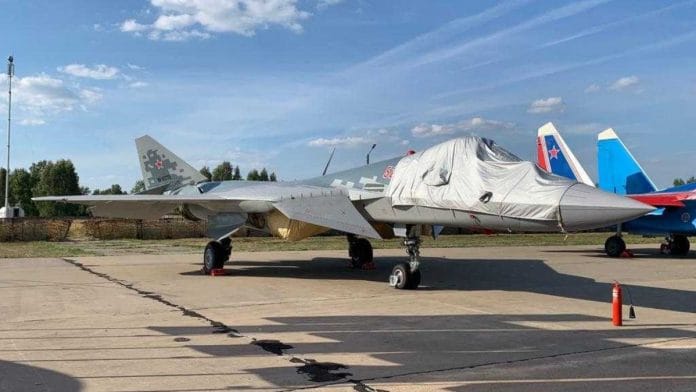 Su-57, the Russian 5th generation fighter aircraft Photo by Snehesh Alex Philip