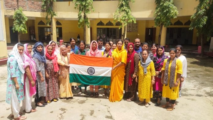 National flags are being distributed across the country under the Har Ghar Tiranga campaign | Twitter | @BJPMinMorcha