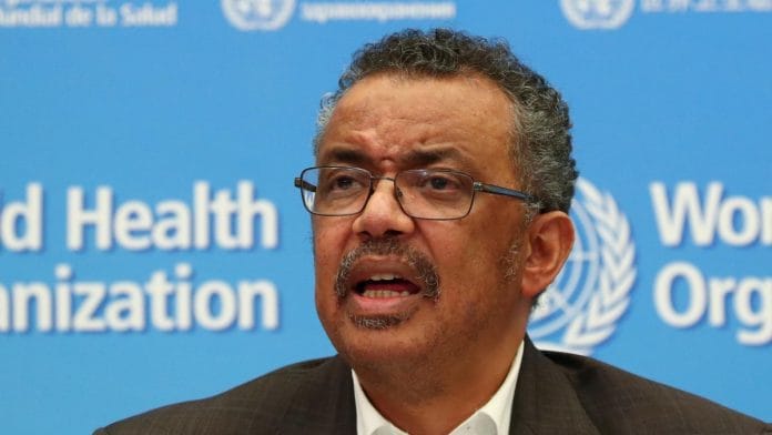 File photo of WHO chief Tedros Adhanom Ghebreyesus | ANI