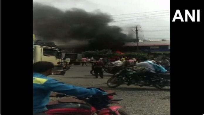 Fire breaks out at Jabalpur Hospital on 1 August 2022 | Twitter/@ANI