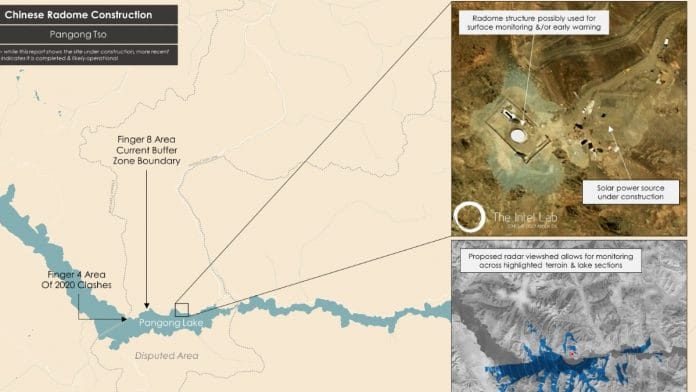 Satellite imagery of Chinese construction tweeted by Damien Symon | Photo: Twitter/@defestra_