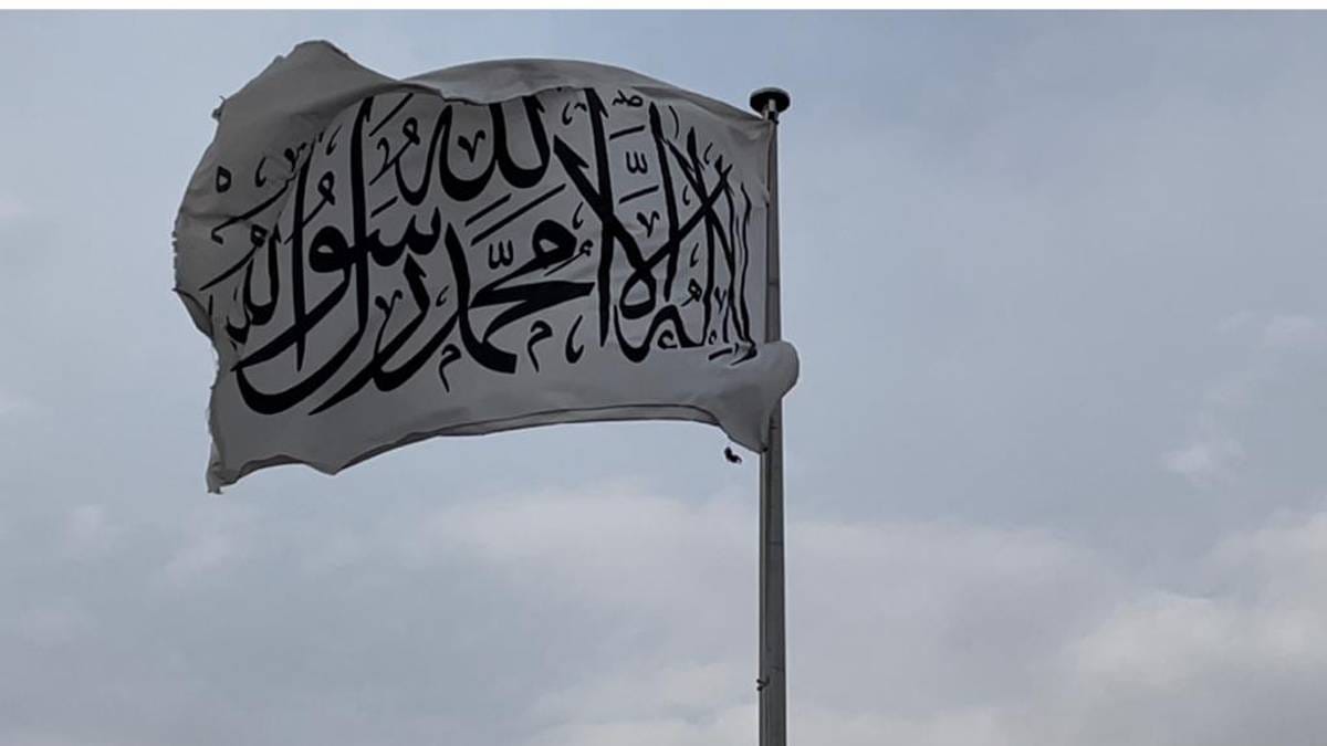 The Taliban flag | Photo: Jyoti Malhotra | ThePrint