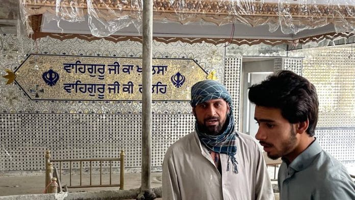 The Karte Parwan gurudwara being reconstructed after the attack | Photo: Jyoti Malhotra | ThePrint
