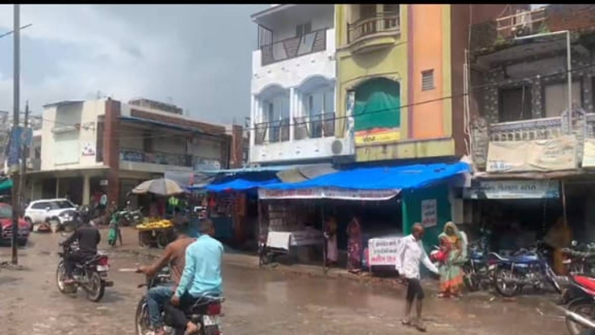 Area outside Radheshyam Shah's house in Singvad | Photo: Manasi Phadke | ThePrint