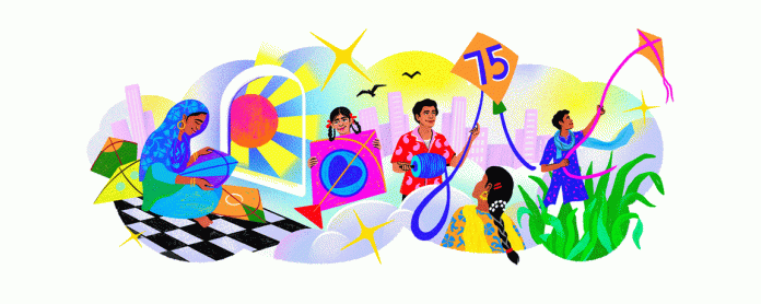 76th Independence Day: Google Doodle with kites symbolizes great heights achieved by India in 75 years
