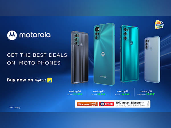 Motorola announces exceptional discounts on its smartphone range during Flipkart's Independence Day sale
