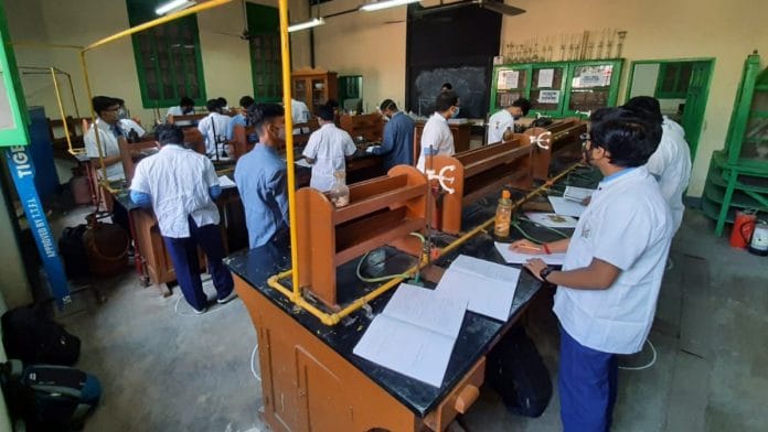 Students working in a college lab | Representational image | ANI