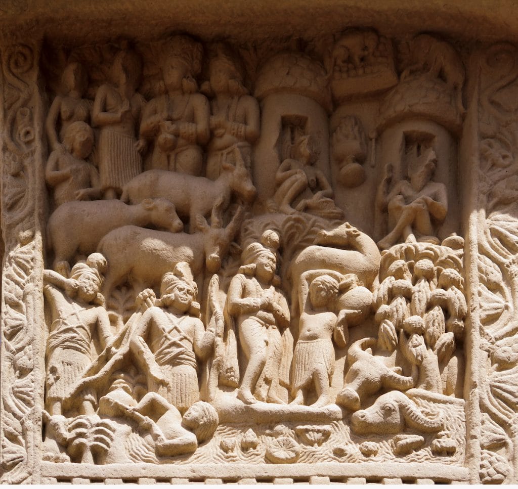 From “Sāma/Syama Jātaka”, Sanchi Stupa No.1,1st century BC | Li Ling
