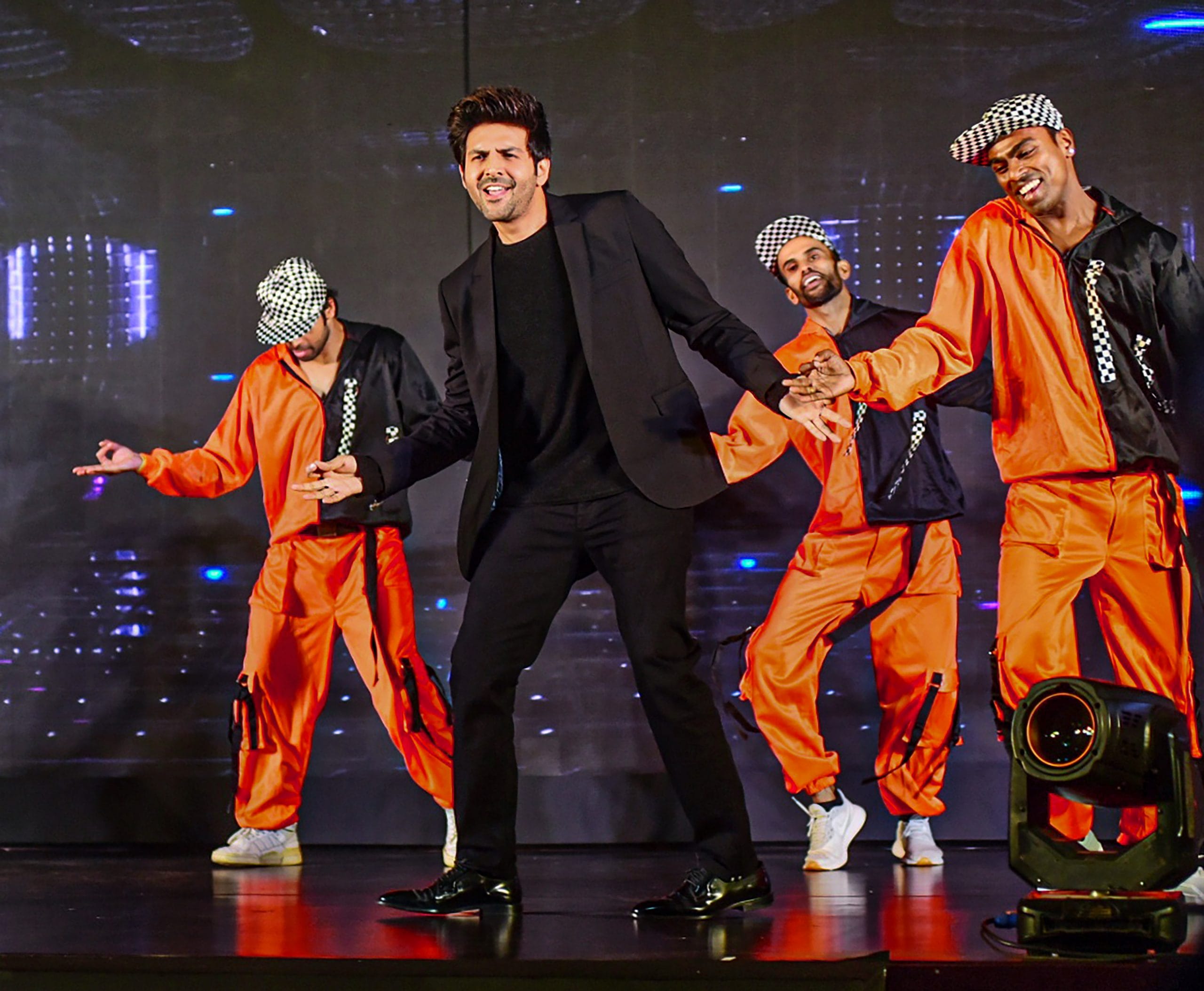 Bollywood actor and star of Bhool Bhulaiyaa 2, Kartik Aaryan, at the launch of a smartphone, Mumbai | PTI