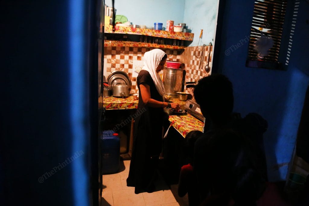 A thick chicken stew with lots of vegetables has been prepared for these girls | Photo: Manisha Mondal | ThePrint