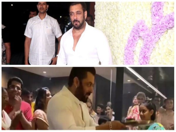 Salman Khan gives a glimpse of Ganpati arti performed at sister Arpita's home