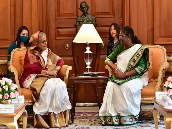 Bangladesh PM meets President Murmu, Vice-President Dhankhar 