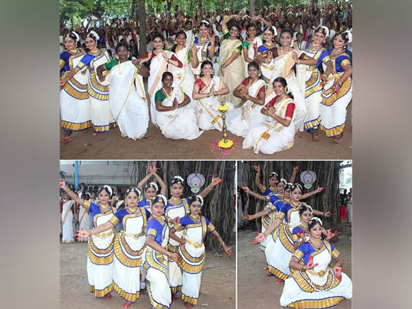 Dr MGR Janaki College celebrates Onam with dance performances and Onam Sadya