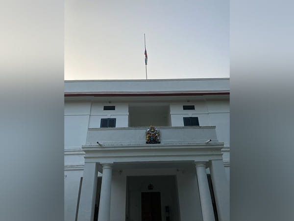Union Jack flag flown at half-mast at British High Commission in New Delhi  