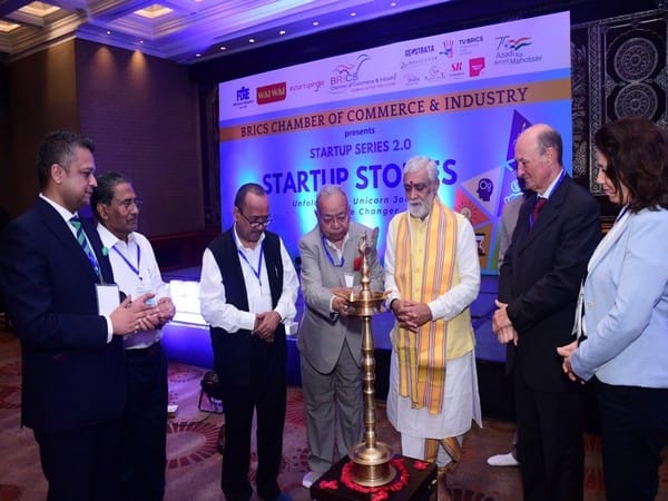 MoS Ashwini Kumar Choubey stresses on the value of 'Vasudev Kutumbakam' at BRICS CCI's event Startup Stories