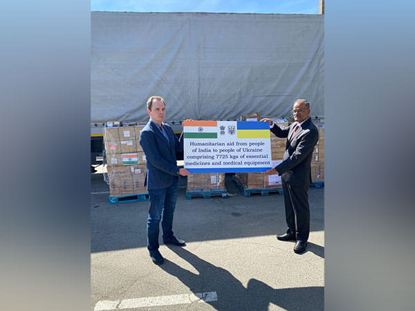 India sends 7,725 kilograms of humanitarian aid to Ukraine