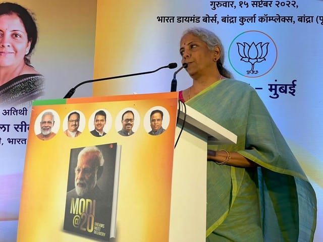Book 'Modi@20' can be used as management textbook, says Nirmala Sitharaman