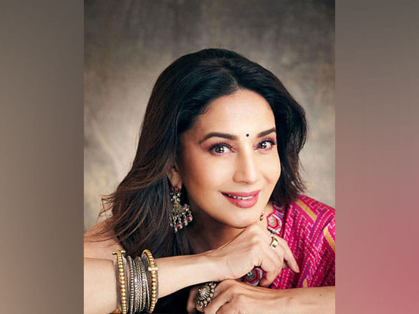 Madhuri Dixit looks ethereal in pink saree
