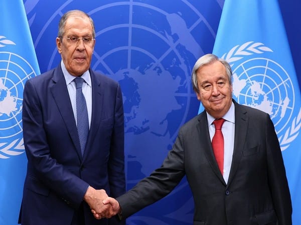 Lavrov meets UN Secy General, discusses Ukrainian food produce export from Black Sea 