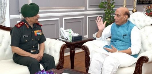 CDS Gen Anil Chauhan calls on Defence Minister Rajnath Singh soon after assuming charge