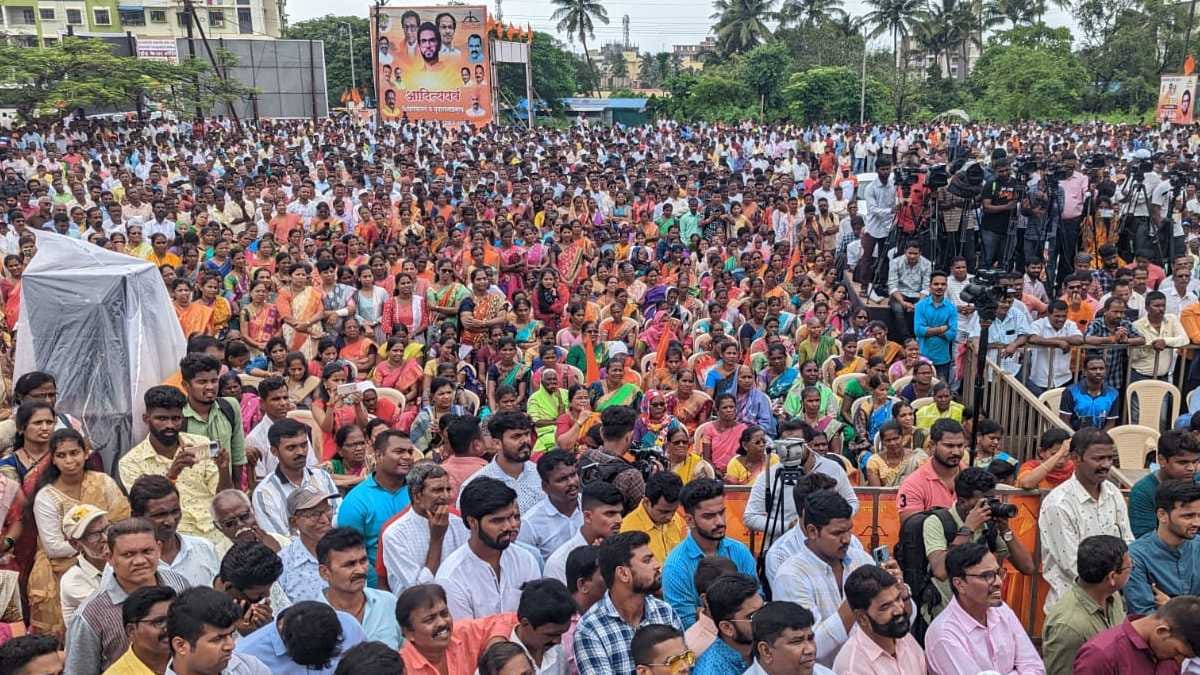 The crowd at Aaditya Thackeray's rally in Ratnagiri | Purva Chitnis | ThePrint