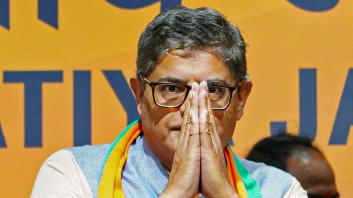 File photo of senior BJP leader Baijayant Panda at the party headquarters in New Delhi | ANI