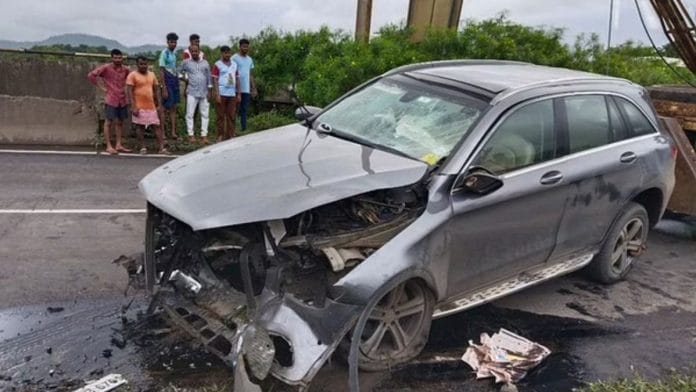 Visuals from the Cyrus Mistry accident site in Palghar | ANI