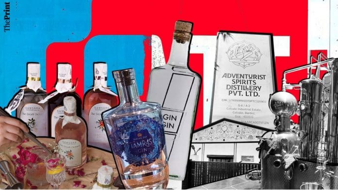 Indian gin brands | Credit: ThePrint