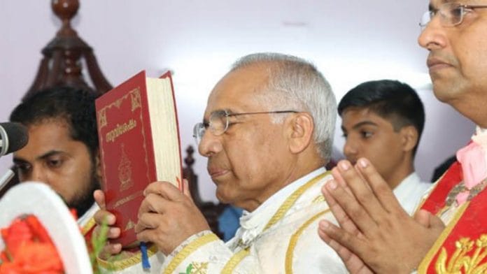 Representational image of a Knanaya Christian mass | Twitter | @pankottayam