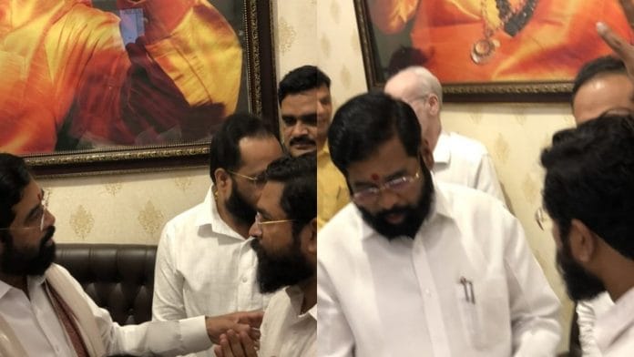 Eknath Shinde (left) and Vijay Mane | Credit: Facebook/@Vijay Mane