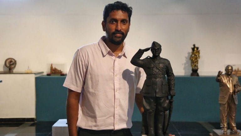 MBA to master sculptor — Arun Yogiraj’s journey to pulling off 28-ft Netaji statue at India Gate
