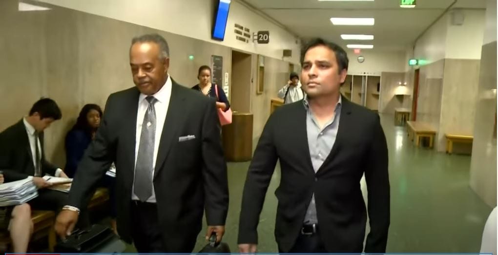 Screengrab of news report Chahal titled, “Tech Mogul Jailed After Probation Revoked in Domestic Violence Case”