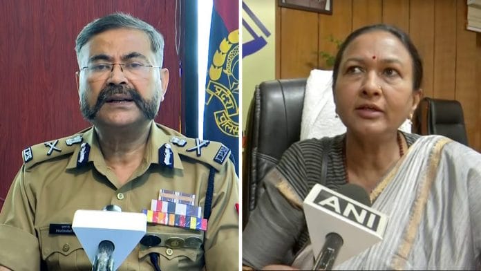 UP ADG (law & order) Prashant Kumar and Uttarakhand additional chief secretary (home) Radha Raturi | ANI file photos