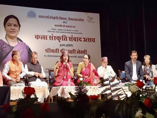 MoS Meenakshi Lekhi interacts with artists and youth in Shimla, says preservation of culture important for nation building 