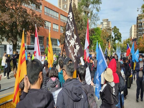 Global protests mark China's National Day