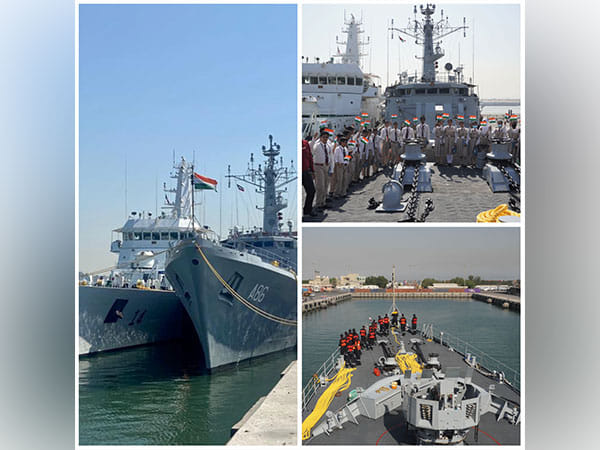 Indian Navy's first training squadron in Kuwait 