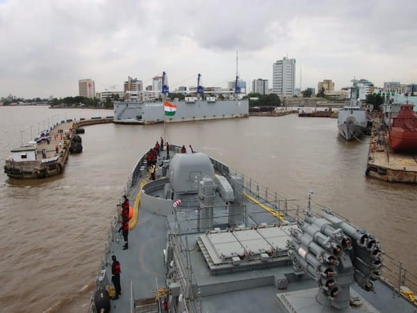 INS Tarkash visits Namibia's Port Walvis Bay