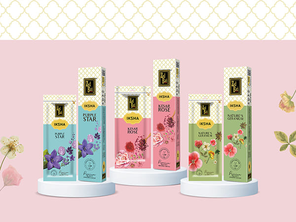 Zed Black brings soothing aromatherapy incense sticks for the Indian market this Diwali by launching 'Iksha' and 'Backflow Dhoop Cones' range