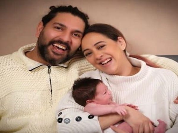 Yuvraj Singh, Hazel Keech celebrate first Diwali as parents