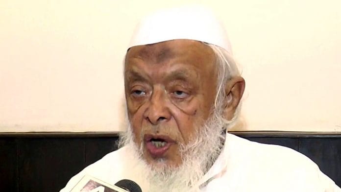 File photo of Arshad Madani speaking to the media | ANI