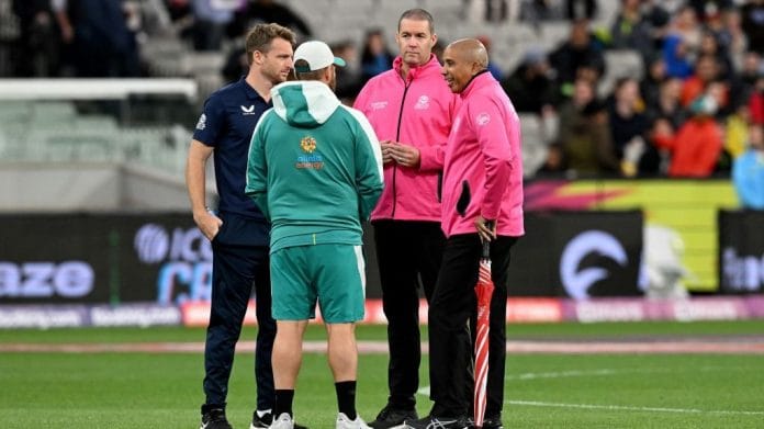 England versus Australia match at the Melbourne Cricket Ground got washed out on 28 October 2022