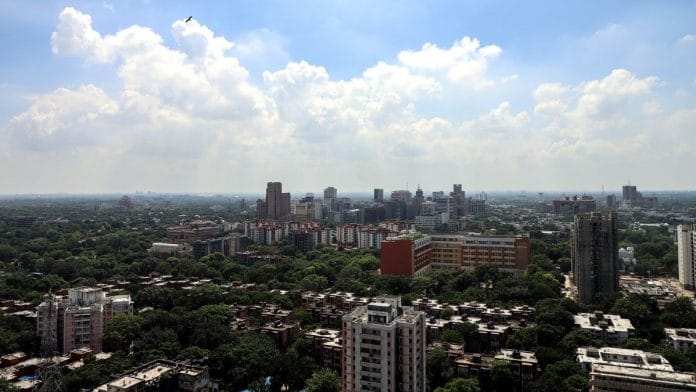 A view of the Delhi skyline | Credit: ANI Photo